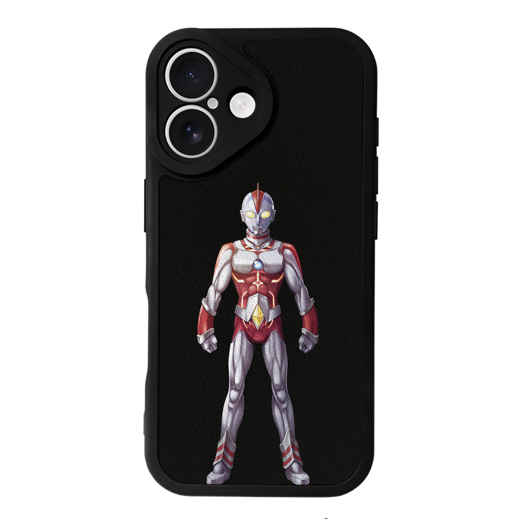 （画像用） ウルトラマン Ultraman 【iPhone 16シリーズ対応】シリコンスマホケース（レザー調） 材質：シリコン